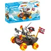 Image de Playmobil | Fun Stars | Bateau Pirate endiablé | Jouet à partir de 4 Ans | Cadeau pour Enfants | Voiture Jouet | avec Moteur à Friction et Fonction de tir | 71720