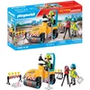 Image de Playmobil | Action Heroes | Chantier Routier | Jouet pour Enfants | Set de Construction | Jouet pour Enfants à partir de 4 Ans | 71751
