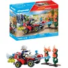 Image de Playmobil | Action Heroes | Quad de Pompiers éteint Un feu de haie | Véhicule de Pompier | Jouet pour Enfants à partir de 4 Ans | 71825