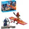 Image de Playmobil | Heroes | Drone des héros Contre Le méchant Ninja | Jouet à partir de 5 Ans | Cadeau pour Enfants | avec Drone & Figurines pour des Jeux de rôle Riches en Aventures | 71833