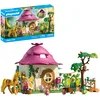 Image de Playmobil | Magic Unicorns | La Maison des fées avec Licorne dorée et écurie | avec Guirlande Lumineuse pour des Nuits Magiques | Jouet créatif pour Les Enfants à partir de 4 Ans | 71838