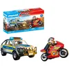 Image de Playmobil | Action Heroes | Poursuite de Police Pick- Up | Jouet de Police avec Effets sonores et Lumineux | Jouet d'aventure Plein d'action | pour Les Enfants à partir de 4 Ans | 71875