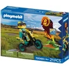 Image de PLAYMOBIL - Moto Tout-terrain, Véhicule et Figure pour Enfants, Jeu de Construction et d'Aventure, Modèle 72065
