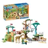 Image de Playmobil | Animals & Friends | Zoo Parc Aventure Les Animaux | 3 Plateformes avec téléphérique et Pont Suspendu| Jouet pour Enfants à partir de 4 Ans | 72070