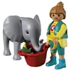 Image de Playmobil Jeu De Construction Zoo: Baby Elephant And Caretaker