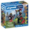 Image de Playmobil | Chevaliers | Chef des Chevaliers Dragons | Chevalier à Cheval avec bannière et Compagnon | Jouet pour Enfants à partir de 4 Ans | 72118