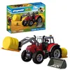 Image de Playmobil | Country | Grand Tracteur avec balles de Foin | Tracteur Puissant avec Chargeur Frontal, balles Rondes et Set d’Outils | pour Les Enfants à partir de 4 Ans | 72305