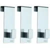 Image de Blomus 65411 Set de 3 Crochets de Porte Mats Acier Inoxydable Argent 5 x 4,3 x 12 cm