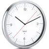 Image de Blomus 65436 Crono Horloge Acier Inoxydable/Verre Argent/Blanc 30,5 x 3 x 30,5 cm
