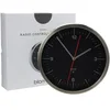 Image de Blomus Horloge Radio-pilotée 65895 - Noir - 24 x 24 x 4,5 cm