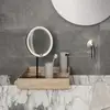 Image de Blomus MODO Miroir cosmétique, avec éclairage, grossissement x 5, 66350,