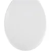 Image de WENKO Abattant WC Vigone | Fixation en Acier INOX | Lunette WC incassable, résistante aux éraflures | Idéal Usage intensif (Cabinet médical, Bureaux ) | Duroplast antibactérien | 35 x 43,5 cm | Blanc
