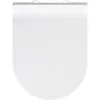 Image de WENKO Abattant WC Premium Habos avec Frein de Chute | Lunette toilettes clipsable avec Fixation INOX | Installation facile | Thermoplast résistant et hygiènique | 36x46 cm | Blanc
