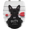 Image de WENKO Abattant WC avec Frein de Chute, abattant WC Original, Guilty Dog, Fixation INOX, duroplast antibactérien