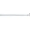 Image de WENKO Barre de douche télescopique blanche 110-185 cm - Ø 2 cm, Aluminium, 2 x 2 cm, Blanc