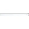 Image de WENKO Barre de douche télescopique, Installation rapide et facile, 70-115 cm - Ø 2 cm, En aluminium et en chrome, 2 x 2 cm, Blanc