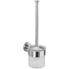Image de WENKO Brosse WC ouverte Bosio inox mat matériel de vissage pour le montage mural inclus Mat