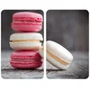 Image de WENKO Protection plaque de cuisson "Macarons" en verre trempé | Pour toute plaque | Couvre plaque de cuisson, planche à découper, extension plan de travail | Lot de 2 | 52x30cm | Multicolore