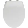 Image de WENKO Abattant WC 2 en 1 Syros avec réducteur Enfant intégré | Lunette WC Enfant intégrée | Frein de Chute | Installation Facile | Duroplast antibactérien et résistant | 37x44 cm | Blanc