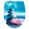 Image de WENKO Abattant Spirit avec surface brillante - Abattant WC avec système d'abaissement automatique, fixation hygiénique Fix-Clip, Thermoplastique, 36.5 x 45 cm, Multicolore