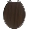 Image de WENKO Abattant WC Wenge abaissement Automatique Marron - Marron foncé