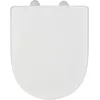 Image de WENKO Siège WC Exclusive n° 3, siège de Toilette à abaissement Automatique, pour Villeroy & Boch O.Novo et céramiques usuelles, abattant de WC en duroplast antibactérien, 36,5 x 45 cm, Blanc Mat