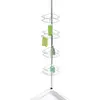 Image de WENKO Etagère de Salle de Bain télescopique Dolcedo| 4 Paniers de Douche d'angle | Fixation sans perçage par Torsion réglable en Hauteur jusqu'à 2,75m| Acier INOX | 31x65-275x23 cm| INOX Brillant