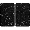 Image de WENKO Plaque de Recouvrement Universelle Mod. Terrazzo, réglable en Hauteur pour Tout Type de cuisinière, Planche à découper et Protection Anti-éclaboussures, Verre, 30 x 52 cm, 2 pièces