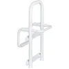 Image de WENKO Poignée d'entrée pour Baignoire Secura | Marche Pied Baignoire antidérapant | Adaptable 6,5 à 13,5cm | Système accès Baignoire | Capacité 150 kg | Aluminium - Plastique | 24,5x52,5x23cm | Blanc
