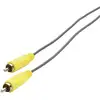 Image de SpeaKa Professional Cinch-RCA numérique audio numérique Câble de raccordement [1x Cinch-RCA mâle - 1x Cinch-RCA mâle] 3.00 m jaune, gris