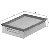 Image de MAHLE Filtre à air LX598 Compatible avec: OPEL VECTRA B, VECTRA B Caravan, VECTRA B CC