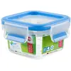 Image de Emsa Clip&Close 508535 Boîte Fraîcheur Carrée + Couvercle, Transparent/Bleu, 0,25 L