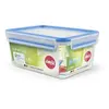 Image de EMSA 508544 Boîte alimentaire rectangulaire avec couvercle, Transparent/bleu, 2,3 L Clip et Close