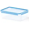 Image de Emsa 508547 Boîte alimentaire rectangulaire avec couvercle, 5.4 Litres, Transparent/bleu, Clip & Close