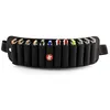 Image de HOHNER Ceinture Flexbelt pour 12 harmonicas MZ91144 Noir en Plastique avec Étui et Sac Banane Noir extensible et lavable