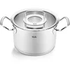 Image de Fissler Collection Original-Profi Faitout En Acier Inoxydable (20 cm, 3,9 l) Avec Couvercle En Verre, Compatible Induction