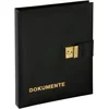 Image de Pagna Document Wallet Soft Synthetic Leather with Flap Lock 4-Ring Mechanism Insert Pocket