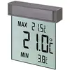 Image de TFA Dostmann Thermomètre de fenêtre numérique Vision, 30.1025, grand écran pour lire la température extérieure, pour l'extérieur, autocollant, argent