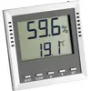 Image de Thermo-hygromètre TFA Dostmann Klima Guard argent