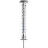 Image de TFA Dostmann Solino Thermomètre de jardin analogique, 12.2057, avec éclairage solaire, résistant aux intempéries, thermomètre pour l'extérieur, argenté