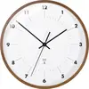 Image de Horloge murale TFA Dostmann 98.1097 radiopiloté(e) 25.5 cm x 255 mm x 255 mm x 50 mm bois