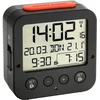 Image de TFA Dostmann Réveil Radio-pilotée Bingo, avec rétroéclairage Automatique, 60.2528.01, Date, Affichage de la température, reveil Matin et Deux Heures de réveil, Noir/Rouge