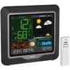 Image de TFA Dostmann Station météo interieur exterieur sans fil Season, 35.1150.01, avec capteur pour température et humidité int./ext., phases de lune, pression atmosphérique, noir