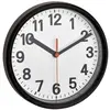 Image de TFA Dostmann Horloge Murale analogique, 60.3538.01, Clock Radio-pilotée décorative, pendulette de Table de 17cm de diamètre, à Suspendre ou à Poser, Noire