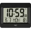 Image de Horloge murale TFA Dostmann 60.4519.01 radiopiloté(e) 21.5 cm x 2.6 cm x 16 cm noir grand écran