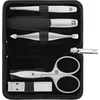 Image de ZWILLING Manucure kit (5 pièces, Étui en cuir de yak, fermeture éclair, avec coupe-ongles compact), Premium, noir