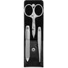 Image de ZWILLING Manucure kit (3 pièces, soin des ongles et pédicure, Etui en cuir véritable, Précis, avec ciseaux à ongles combinés), Premium, noir