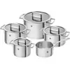Image de ZWILLING Batterie de Cuisine, Inox Mat, Set de 5 casseroles
