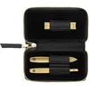 Image de ZWILLING Manucure kit (3 pièces, étui en cuir véritable noir, soin pour les mains et les pieds, set de voyage, avec coupe-ongles), Premium, Gold Edition