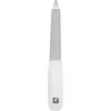 Image de ZWILLING Lime à ongles (Revêtement saphir, Pointe de lime polie, Forme ergonomique, Surface de lime à gros grain et à grain fin), blanc, 90 mm